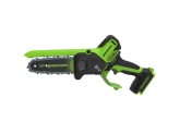 Комплект: Пила цепная аккумуляторная GREENWORKS GD24CS15 24V без АКБ и ЗУ мини + Аккумулятор G24HP5 + Зарядное устройство G24UC2, 24 В