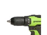 Дрель-шуруповерт аккумуляторный Greenworks GD24DD35 24V, с 2 АКБ 2Ач и ЗУ