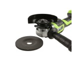 Угловая шлифовальная машина аккумуляторная Greenworks GD24AG 24V, с 1 АКБ 4Ач и ЗУ