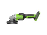 Угловая шлифовальная машина аккумуляторная Greenworks GD24AG 24V, с 1 АКБ 4Ач и ЗУ