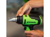 Фен строительный аккумуляторный Greenworks G24HG, c 1 АКБ 4Ач и ЗУ