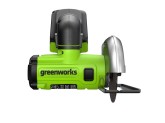 Угловая мини-шлифмашина аккумуляторная Greenworks GD24UCS 24V, с 1 АКБ 2Ач и ЗУ