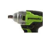 Гайковерт ударный аккумуляторный Greenworks GD24IW400 24V, с 1 АКБ 4Ач и ЗУ