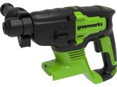 Перфоратор аккумуляторный Greenworks GD24SDS2 24V, с 1 АКБ 2Ач и ЗУ