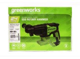 Перфоратор аккумуляторный Greenworks GD24SDS2 24V, с 1 АКБ 2Ач и ЗУ