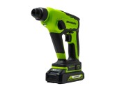 Перфоратор аккумуляторный Greenworks GD24SDS1 24V, с 1 АКБ 2Ач и ЗУ