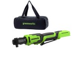 Гайковерт-трещотка аккумуляторный Greenworks GD24RW 24V, с 1 АКБ 2Ач и ЗУ