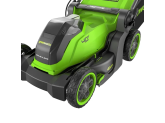 Газонокосилка аккумуляторная Greenworks GD40LM411, 40V, бесщеточная, 41 см, c 1хАКБ 5Ач и ЗУ