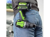 Дрель-шуруповерт ударная 24В GREENWORKS GD24DD140