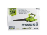 Воздуходув-пылесос аккумуляторный G-MAX 40V GREENWORKS GD40BVK4 c АКБ 4АЧ и ЗУ