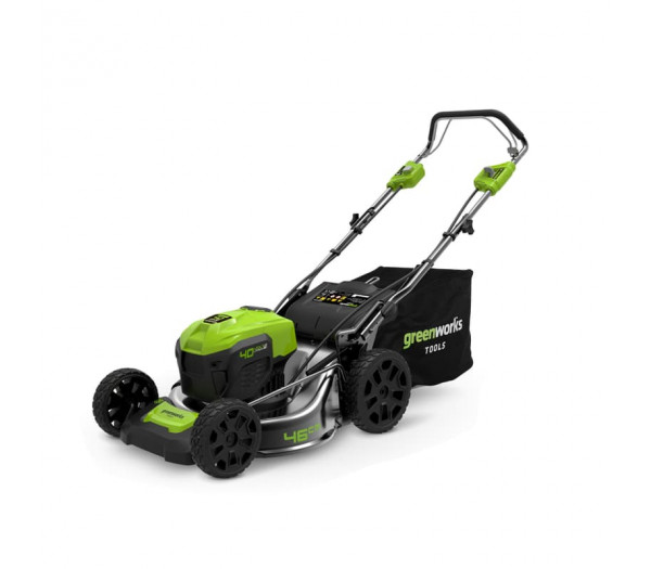Газонокосилка аккумуляторная GREENWORKS GD40LM46SPK5 40V c 1хАКБ 5 Ач и ЗУ