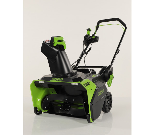 Снегоуборщик GREENWORKS GD82ST 82V (56 см) бесщёточный аккумуляторный с АКБ 2x2.5Ач и ЗУ