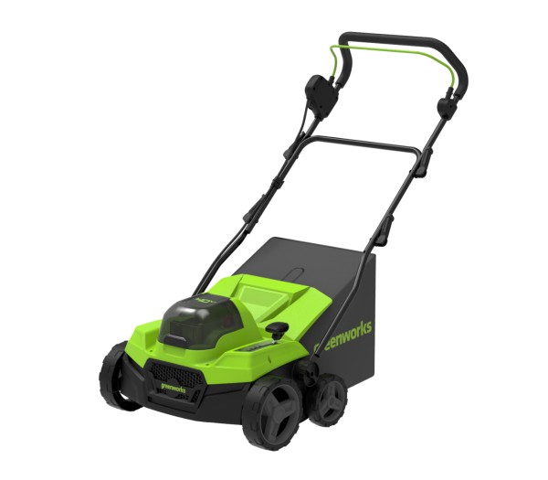 Аэратор-скарификатор аккумуляторный GREENWORKS GD40SC38IIK4 c 1хАКБ 4Ач и ЗУ