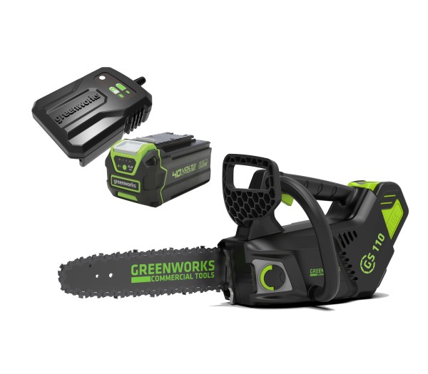 Пила цепная аккумуляторная G-MAX 40V GREENWORKS GD40TCSK5 АКБ 5 Ач и ЗУ