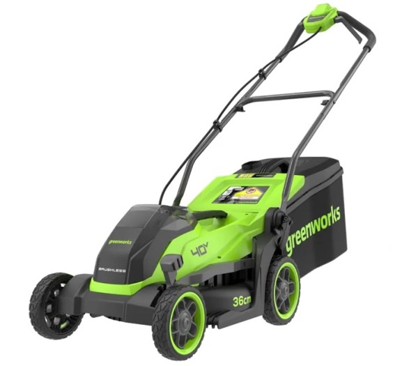 Газонокосилка аккумуляторная G-MAX 40V GREENWORKS GD40LM361 с АКБ 4Ач и ЗУ