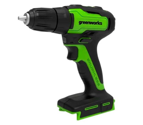 Дрель-шуруповерт аккумуляторный Greenworks GD24DD35 24V, с 2 АКБ 2Ач и ЗУ