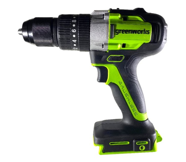 Дрель-шуруповерт ударная аккумуляторная Greenworks GD24DD60 24V, с 1 АКБ 2Ач и ЗУ