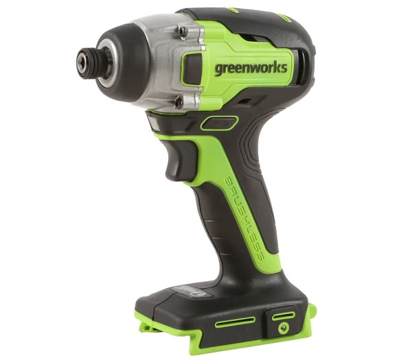 Винтоверт ударный аккумуляторный GREENWORKS GD24ID3 24V, с 1 АКБ 4Ач и ЗУ