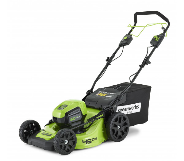 Газонокосилка самоходная бесщеточная аккумуляторная GD-60 60V GREENWORKS GD60LM46SPK4 c АКБ 4АЧ и ЗУ