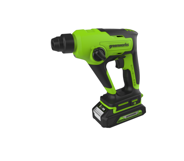 Перфоратор аккумуляторный 24V GREENWORKS GD24SDS1 с АБК 2 ач. и ЗУ