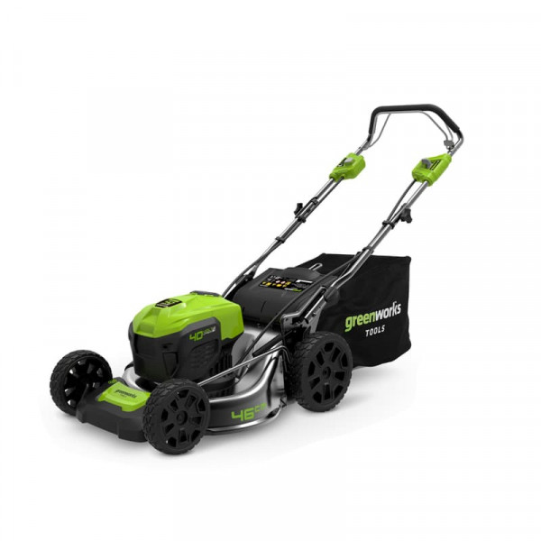 Газонокосилка аккумуляторная GREENWORKS GD40LM46SPK5 40V c 1хАКБ 5 Ач и ЗУ
