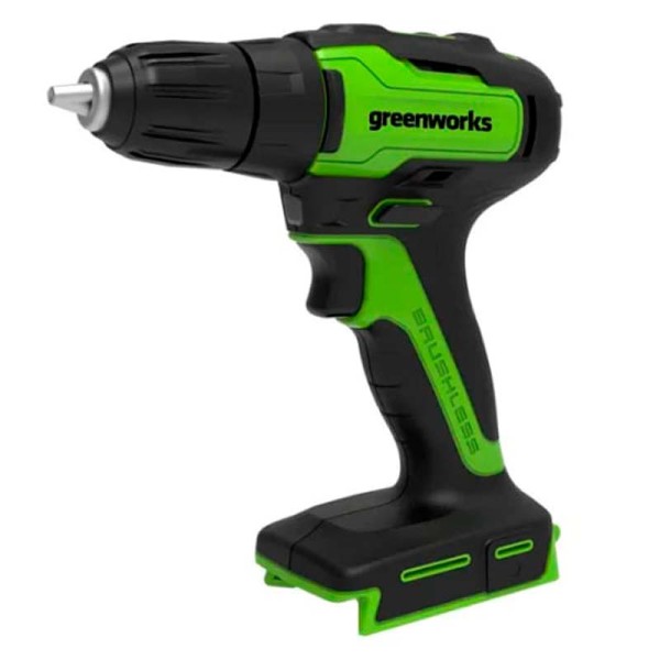 Дрель-шуруповерт аккумуляторный Greenworks GD24DD35 24V, с 1 АКБ 2Ач и ЗУ