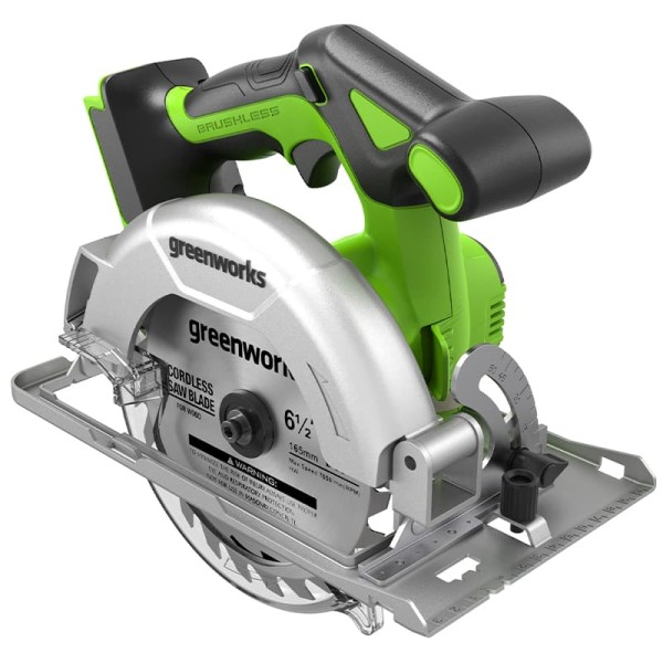 Дисковая пила аккумуляторная Greenworks GD24CS165 24V, с 1 АКБ 4Ач и ЗУ