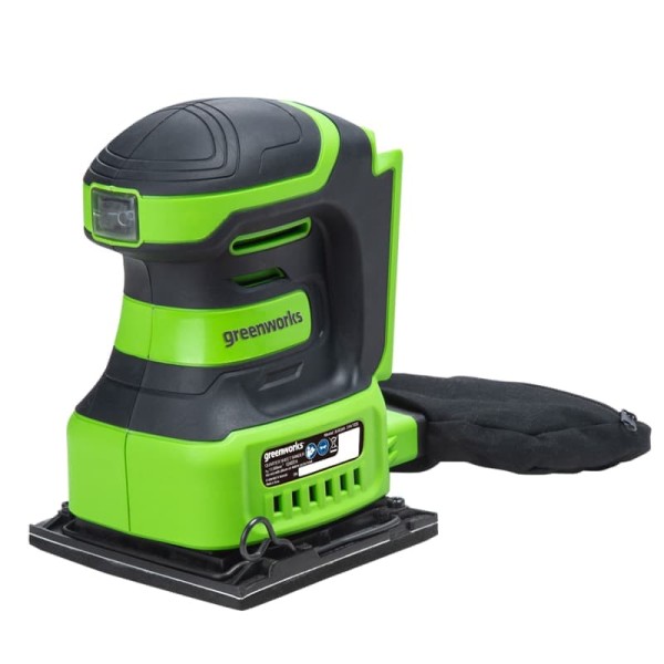 Плоская шлифмашина аккумуляторная Greenworks G24SS14 24V, с 1 АКБ 2Ач и ЗУ