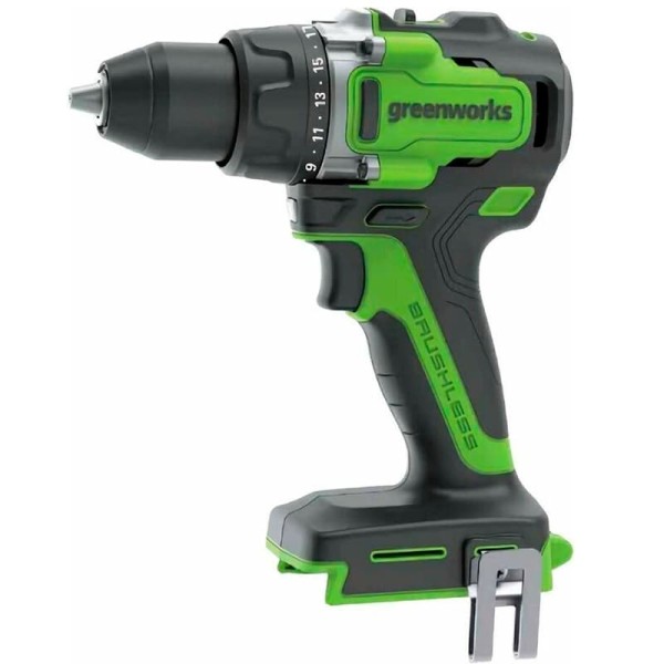 Дрель-шуруповерт ударная аккумуляторная Greenworks GD24DD140 24V, с 2 АКБ 4Ач и ЗУ