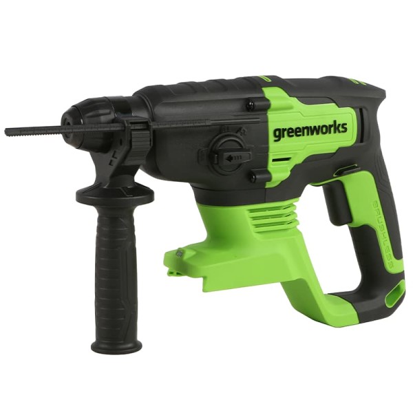Перфоратор аккумуляторный Greenworks GD24SDS2 24V, с 1 АКБ 2Ач и ЗУ